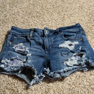 American Eagle distressed shorts